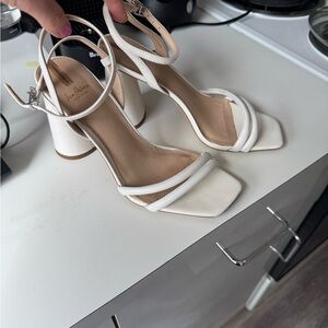 Sam Edelman Kia Women's White Strappy Heels